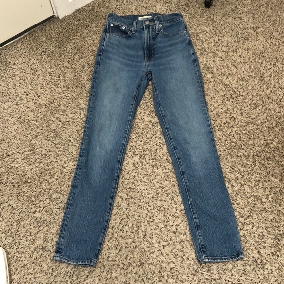 Madewell The Perfect Vintage Jeans Size 23 Distressed Blue Denim - Picture 2 of 12